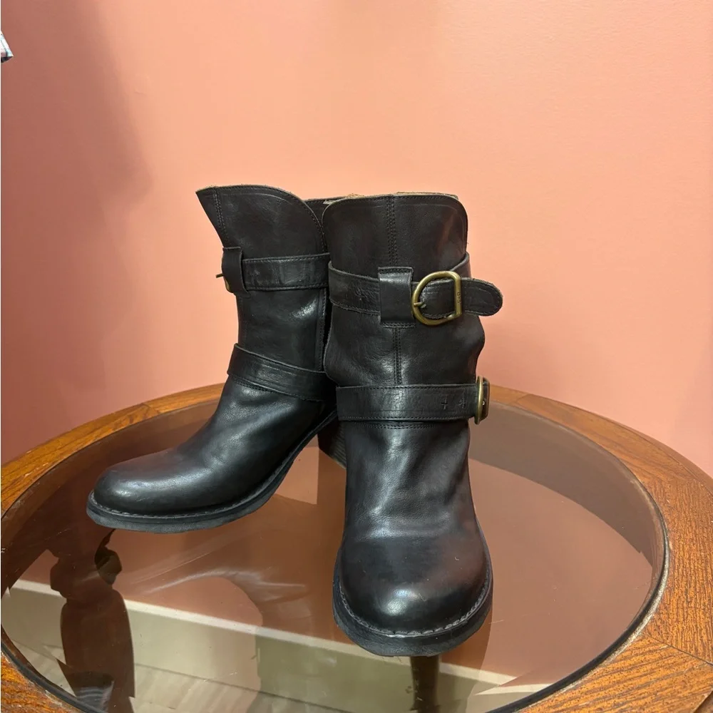 Fiorentini + Baker Leather Harness Ankle Boots | EU 41 (US 10) - Picture 2 of 5
